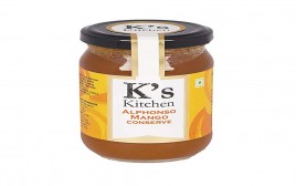 K's Kitchen Alphonso Mango Conserve   Glass Jar  300 grams